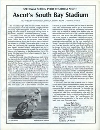 Ascot Speedway - June 13, 1985