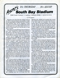 Ascot Speedway August 21, 1986