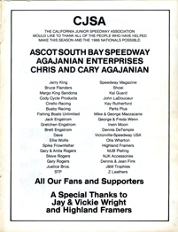 Ascot Speedway October 10, 1986