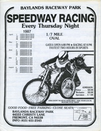 Baylands Speedway April 30, 1987