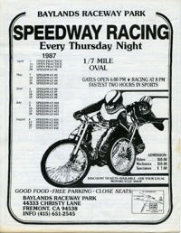 Baylands Speedway June 11, 1987