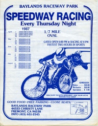 Baylands Speedway June 18, 1987