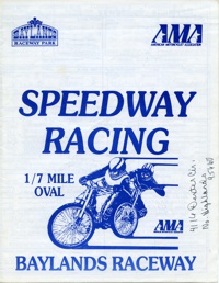 Baylands Speedway July 16, 1987