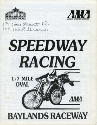 Baylands Speedway August 6, 1987
