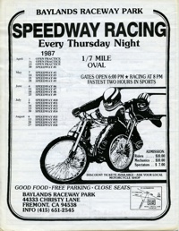 Baylands Speedway August 27, 1987
