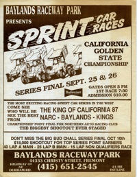 Baylands Speedway September 12, 1987