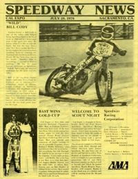 Cal Expo Speedway July 28, 1978 Sacramento, California