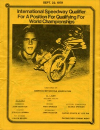 Cal Expo Speedway September 22, 1978 Sacramento, California