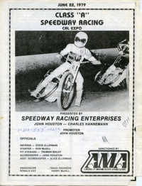Cal Expo Speedway June 22, 1979 Sacramento, California