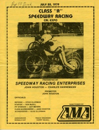 Cal Expo Speedway July 20, 1979 Sacramento, California