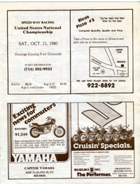 Cal Expo Speedway August 9, 1980 Sacramento, California