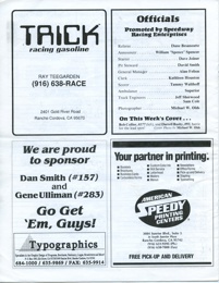Cal Expo Speedway, Sacramento, CA - June 5, 1991
