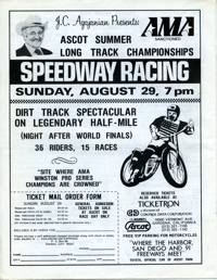 Costa Mesa Speedway August 27, 1982