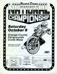 Costa Mesa Speedway September 16, 1988