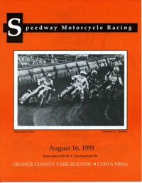 Costa Mesa Speedway August 18, 1991
