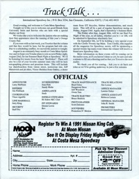 Costa Mesa Speedway August 18, 1991