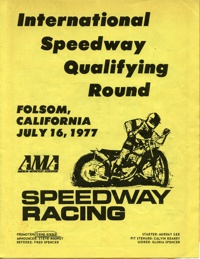 Speedway Racing in Folsom 1977