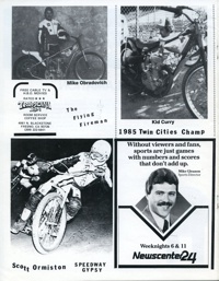 Speedway Racing in Fresno 1985