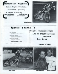 Speedway Racing in Fresno 1985