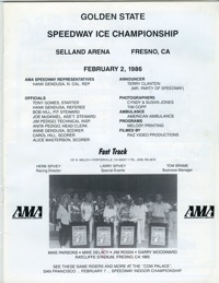 Ice Speedway Racing in Fresno 1986
