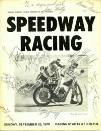 Irwindale Speedway Program September, 1970
