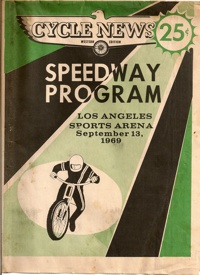 Speedway at Los Angeles Sports Arena September 13, 1969