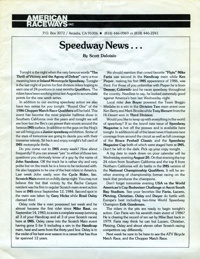 IMS Speedway July 30, 1986