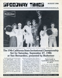 Speedway Times August 1986