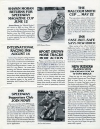 Speedway Times May 1985