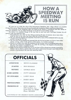 Trojan 1971 Division II Speedway Championship