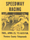 Speedway Racing at Ventura Raceway 1972